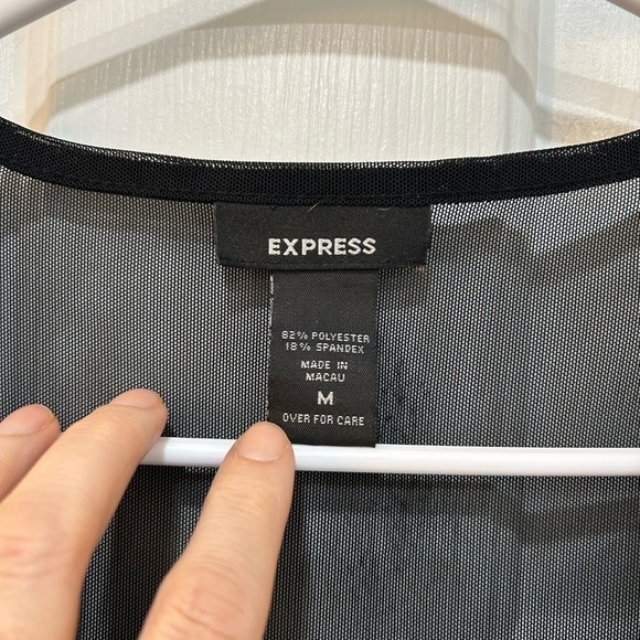 Women's Sheer Black V-Neck Popover Blouse Whimsigoth Floral Embroidered Size M - Picture 3 of 7